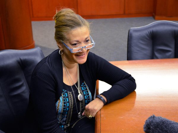Michele Norris, during her interview with WABE's Denis O'Hayer about "The Race Card Project."