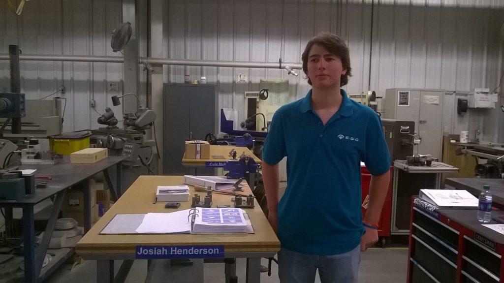 Josiah Henderson, 16, is another apprentice selected for the GA CATT program in Coweta County. During the second year of the program, he spends about half the week at the E.G.O. North America factory in the city of Newnan. (Courtesy of Lanita Henderson)