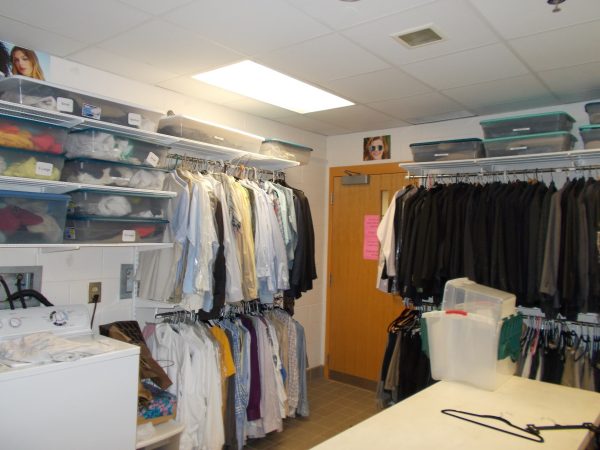 The success center has a closet where students can come to borrow clothes. (Martha Dalton/WABE)