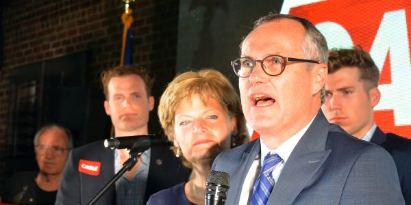 Lt. Gov. Casey Cagle told supporters Tuesday: "It's great to come in first place. We've got a lot more to be done." (Al Such/WABE)