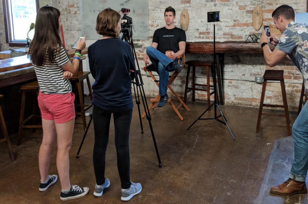 VOX visited local company Friendly Human to interview professional filmmakers like production director John Jurko, pictured. (Courtesy of VOX ATL)