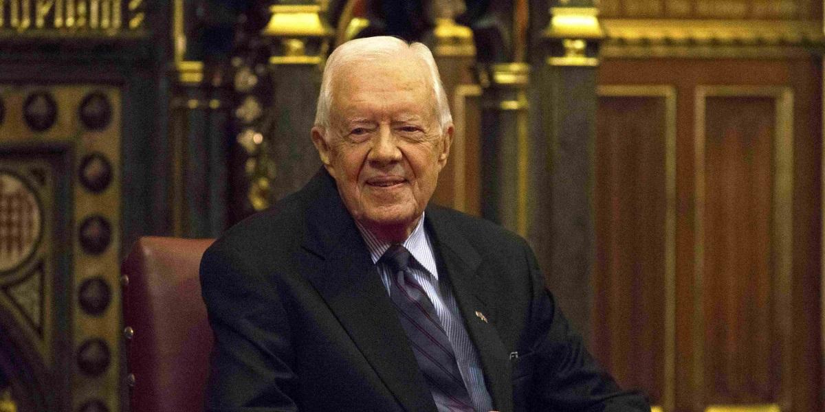 Jimmy Carter Attends Ebenezer Baptist Church Service In Atlanta
