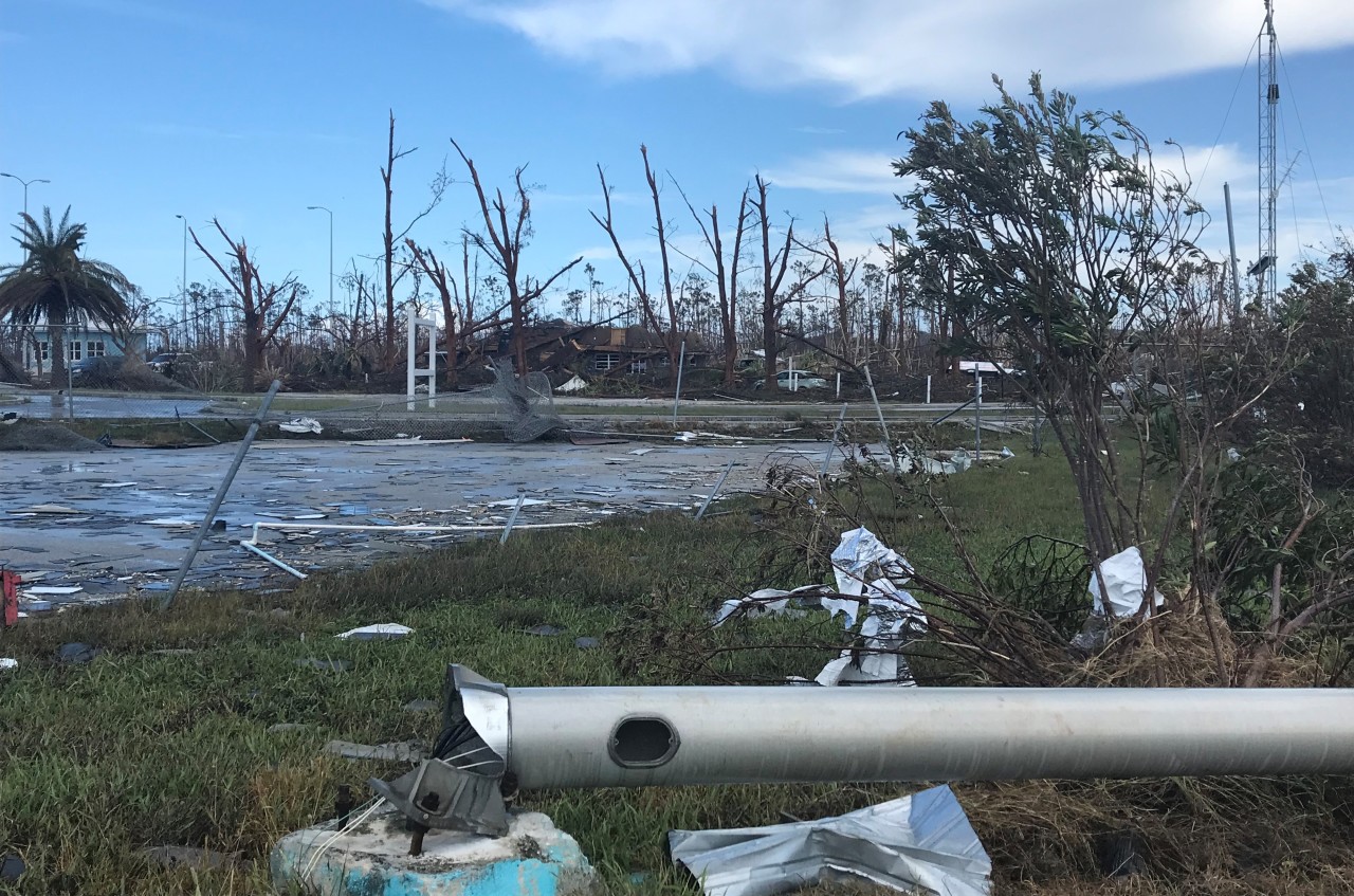  At Marsh Harbor's airport, evidence of Hurricane Dorian's strength remained a week after the storm hit the Bahamas. The runways, however, were clear and usable. 