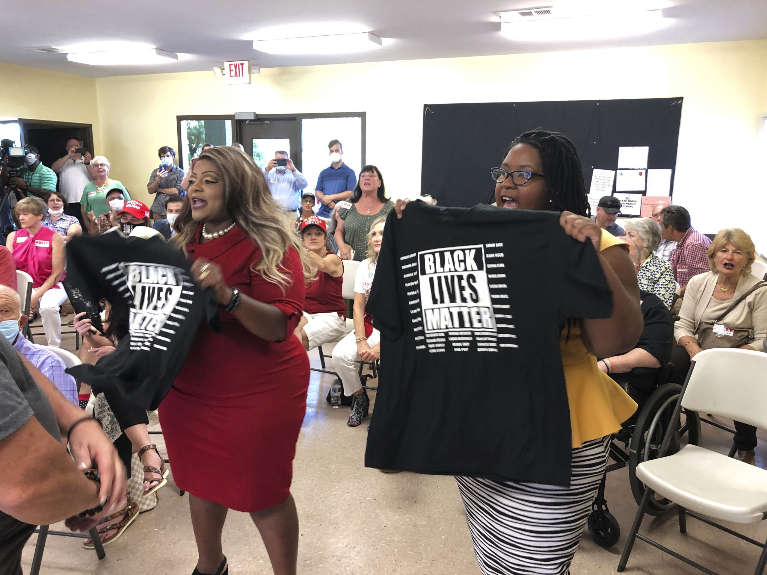 Black Lives Matter Supporters Disrupt Loeffler Event