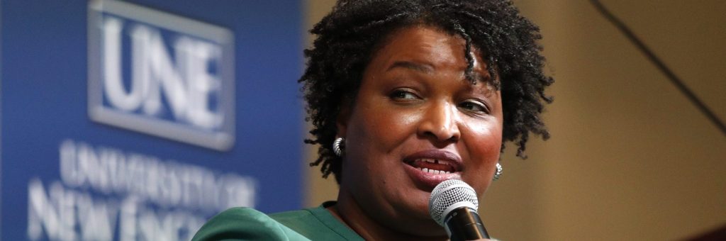 Former gubernatorial candidate Stacey Abrams is being credited for the huge Democratic turnout that has helped make Georgia a battleground state. (Associated Press)
