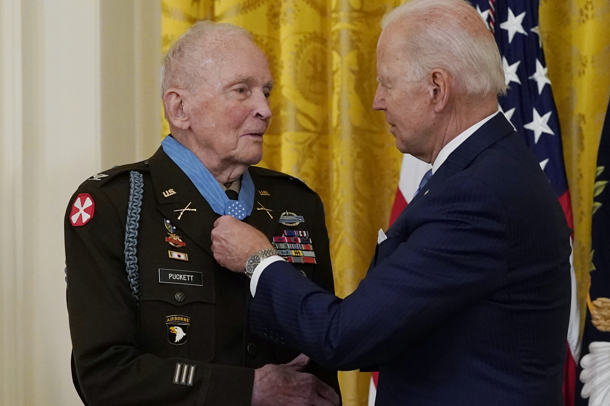 Biden Bestows Medal Of Honor On Korean War Veteran From Georgia