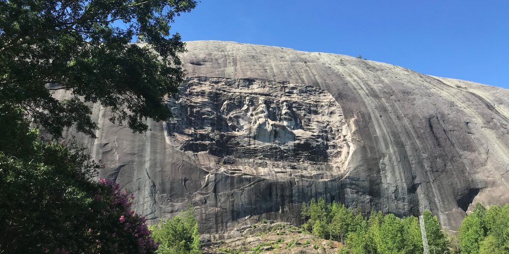 Stone Mountain park carving