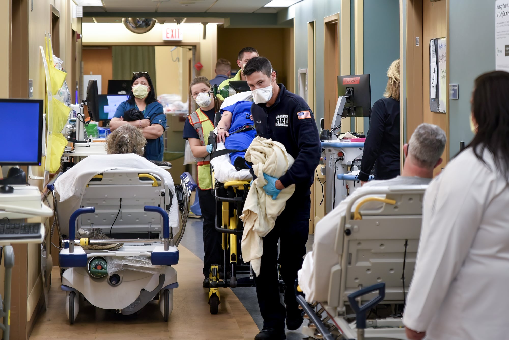 ERs are now swamped with seriously ill patients — but most don’t even have COVID WABE