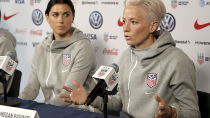 Carli Lloyd, Alex Morgan, Megan Rapinoe