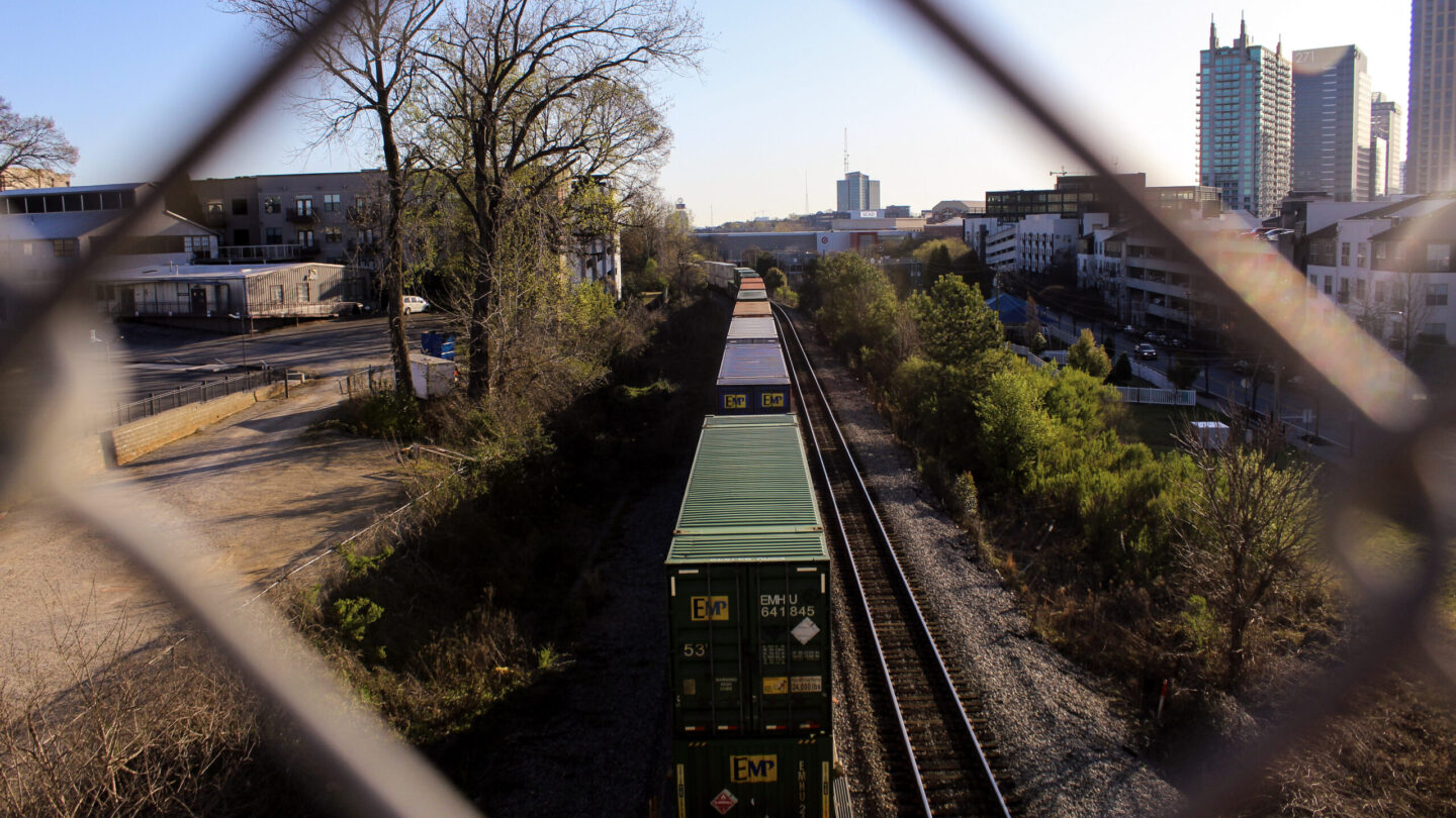Railroad line in Atlanta
