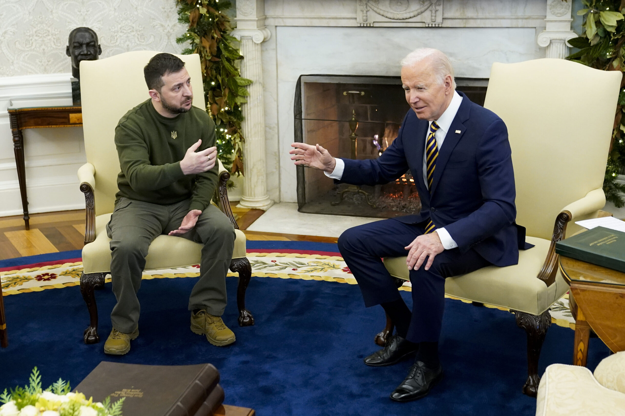 Biden tells Zelenskyy: 'It's an honor to be by your side' – WABE