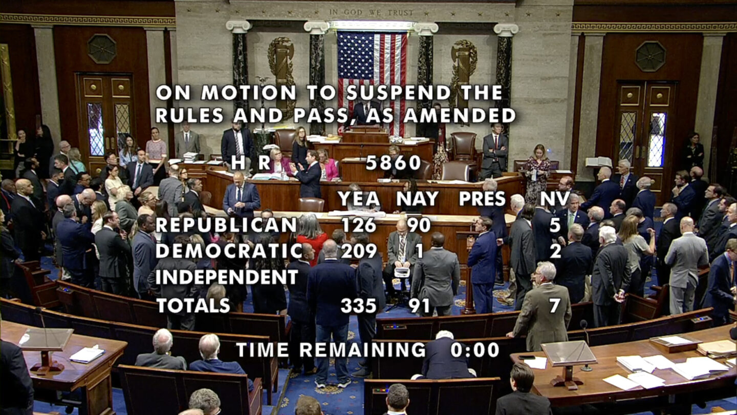 On the brink of a federal shutdown, the House passes a 45-day funding plan  and sends it to Senate – WABE
