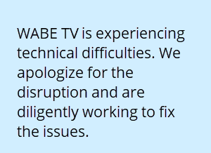 WABE TV is experiencing technical difficulties. We apologize for the disruption and are diligently working to fix the issues.