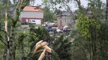 A wave of dangerous storms began washing over parts of the South early Thursday, a day after severe weather killed at least three people.