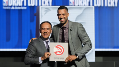 The Atlanta Hawks won the NBA draft lottery on Sunday, landing the No. 1 pick and a potential cornerstone player.