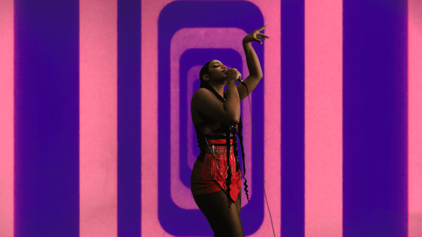woman singing