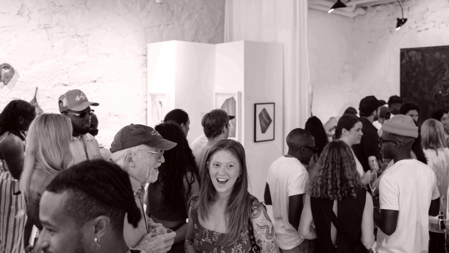 group of people at gallery
