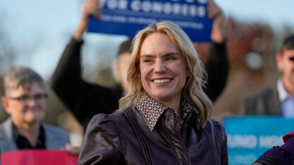 Democratic congressional candidate State Rep. Aftyn Behn, D-Nashville, attends a campaign event during the special election for the seventh district, Thursday, Nov. 13, 2025, Nashville, Tennessee