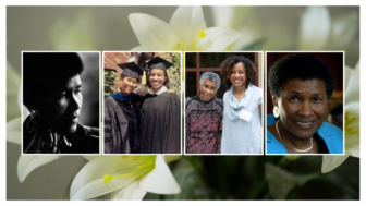 A group of pictures depicting Gloria Wade Gayles