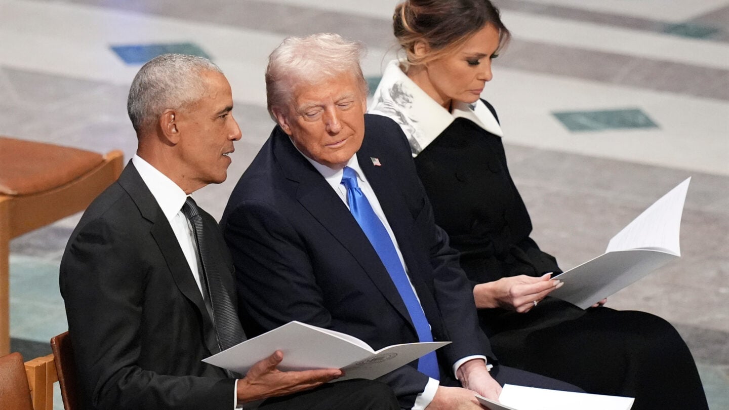 Trump posts a racist video that depicts the Obamas as apes