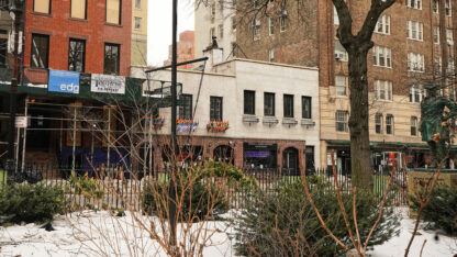 The stonewall national monument and stonewall inn in new york city