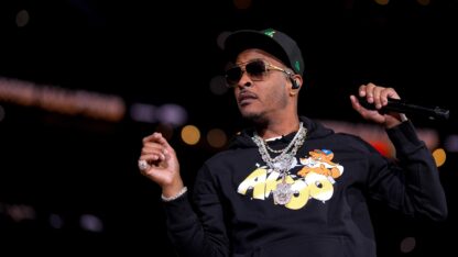 atlanta rapper T.I. performs at halftime of the hawks game on monday, march 16, 2026