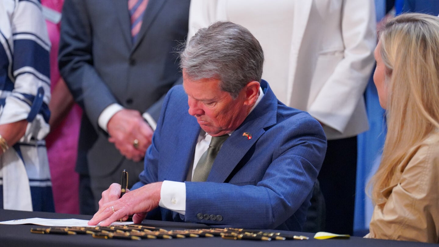Georgia governor signs high school cell phone ban, K-3 literacy bills into law