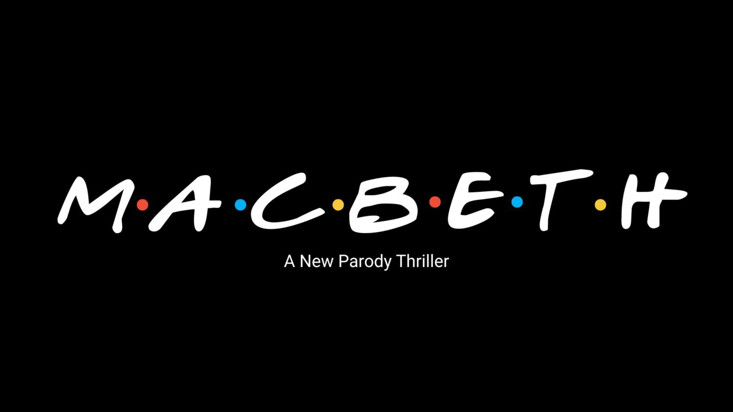 The title graphic for M.A.C.B.E.T.H., a parody thriller staged at Art Farm at Serenbe in Chattahoochee Hills, Georgia, through May 17, 2026.