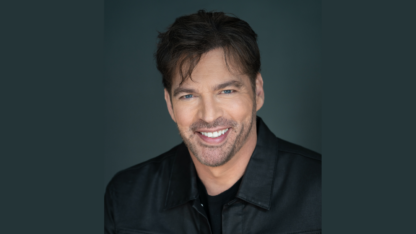Harry Connick Jr. smiling in a black jacket, promotional photo for his 2026 Chastain Park Atlanta concert